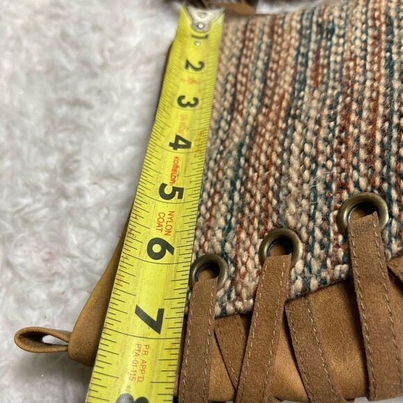 Mukluks Lucinda Wide Calf Cognac Boots Wool Blend Lining Women's Size 8 - Picture 8 of 9